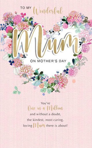 Picture of TO MY WONDERFUL MUM MOTHERS CARD
